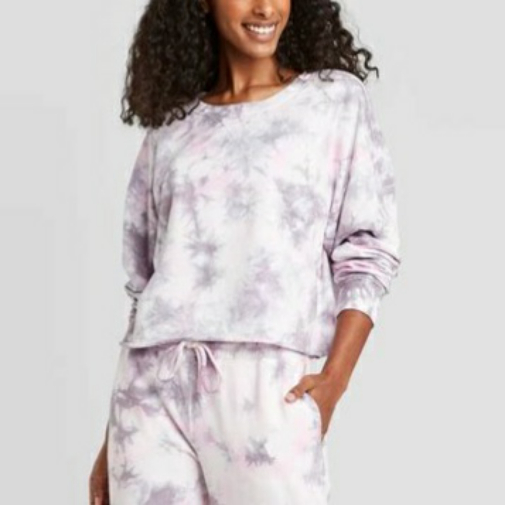 Colsie Tie Dye Crewneck Sweatshirt XS